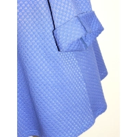 Poszerzana tunika z modnym rękawem typu raglan - kobaltowa